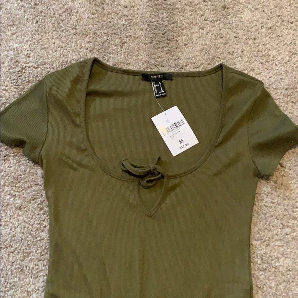 Green body suit